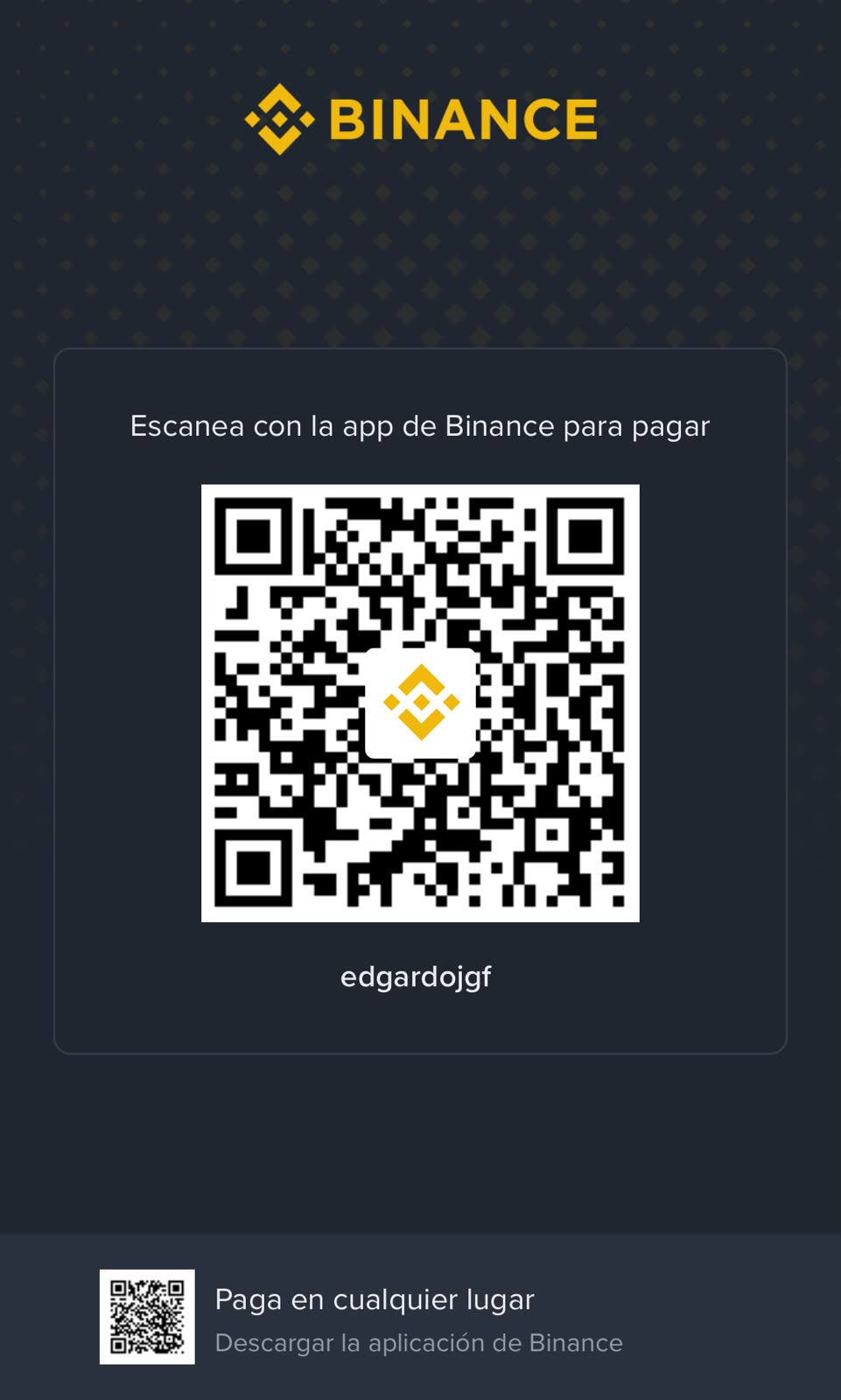 QR de Binance Pay — Nuvi